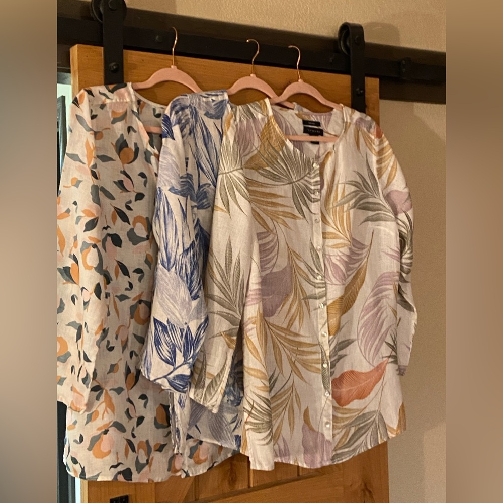 Set of 3 linen shirts